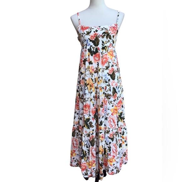 Faithful The Brand Corvina Midi Dress Teatro Floral Print NEW - Picture 4 of 11